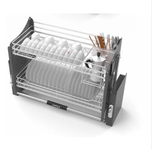 Rổ nâng hạ LENTO tròn có ống đũa SUS 304 Hafele 504.76.142