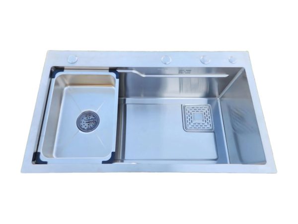 CHẬU HANMADE 1 HỐ BUCHEN BU7846 INOX