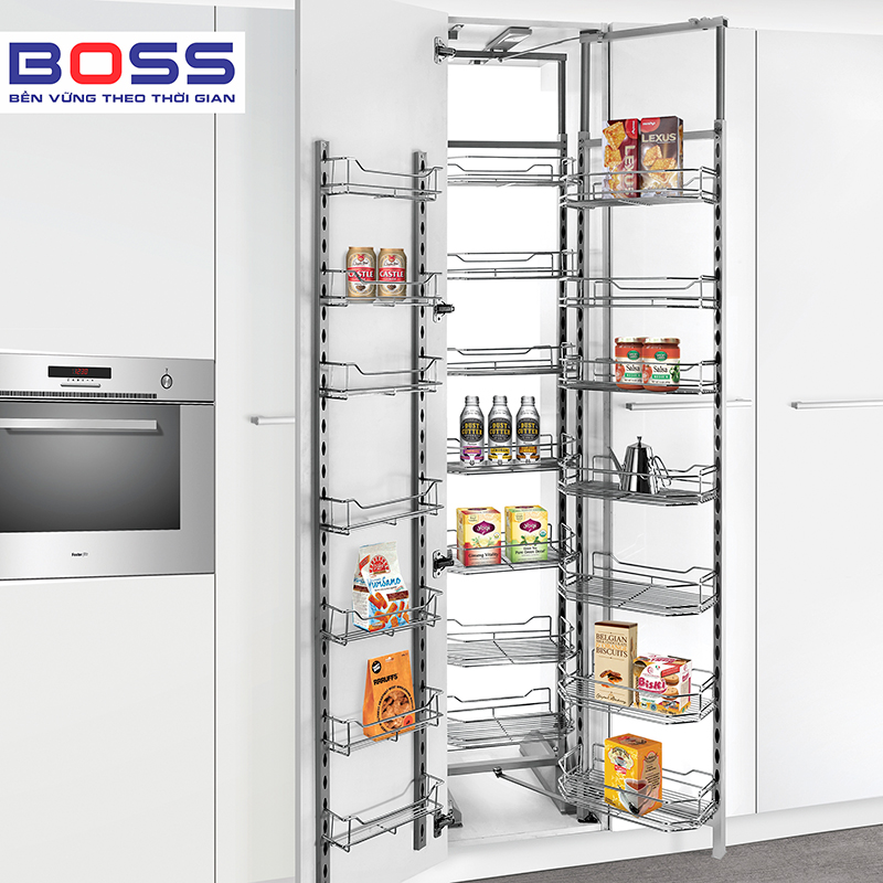 TỦ KHO INOX DẠNG NAN TRÒN CHẤT LIỆU 304 MỜ BOSS BKSVIP - 6