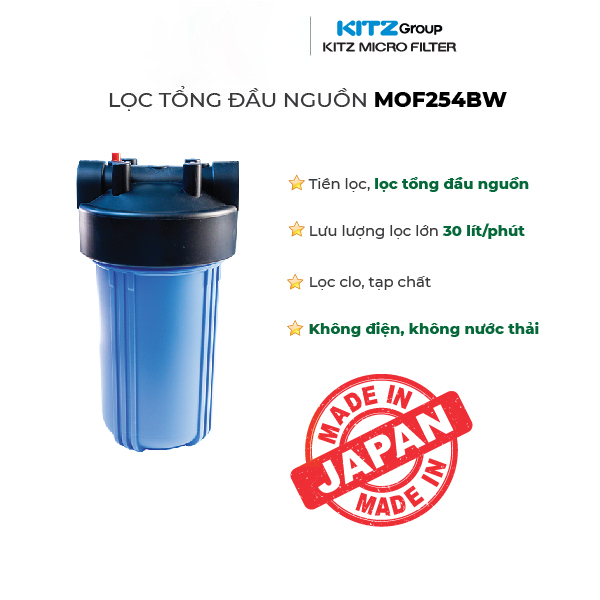 MÁY LỌC NƯỚC NHẬT BẢN – Lọc tổng 10″ MOF254BW