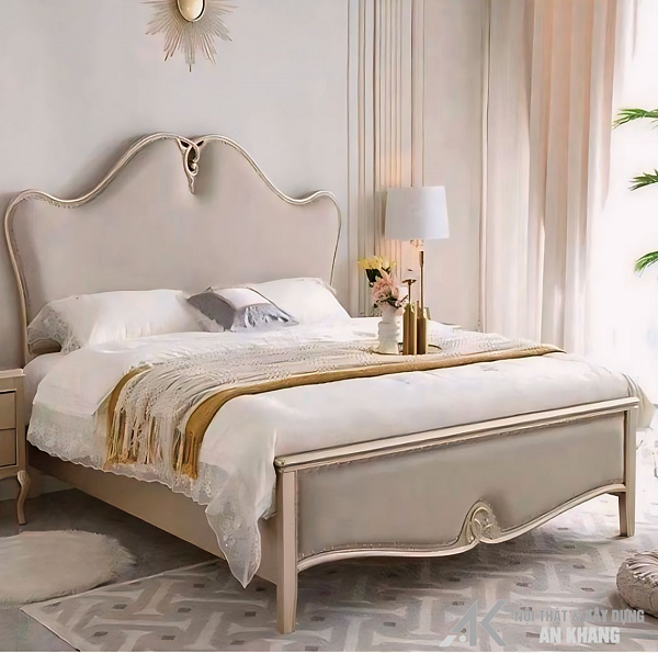 GIƯỜNG NGỦ BỌC NỆM SANG TRỌNG NHẬP KHẨU - AK819