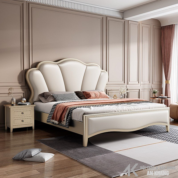 GIƯỜNG NGỦ BỌC NỆM SANG TRỌNG NHẬP KHẨU - AK831