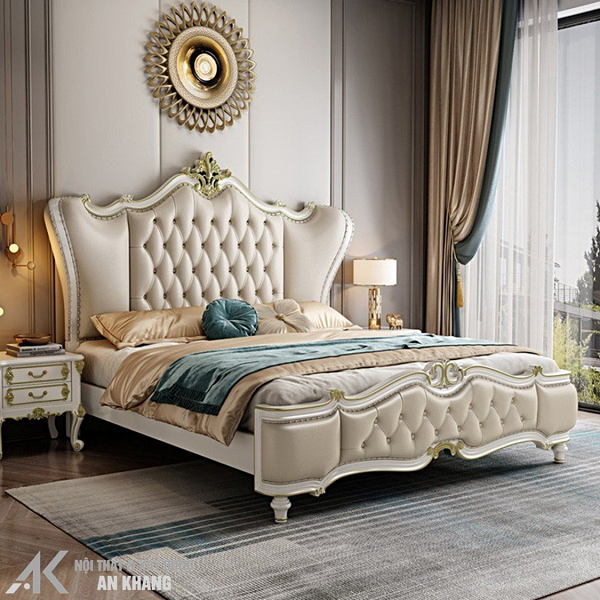 GIƯỜNG NGỦ BỌC NỆM SANG TRỌNG NHẬP KHẨU - AKTZ07A