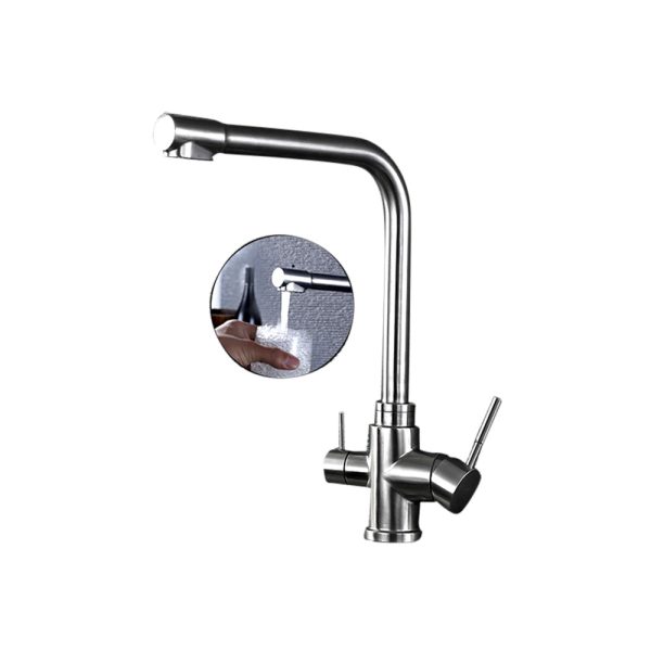 VÒI RỬA INOX 3 ĐƯỜNG NƯỚC BUCHEN BU639 INOX