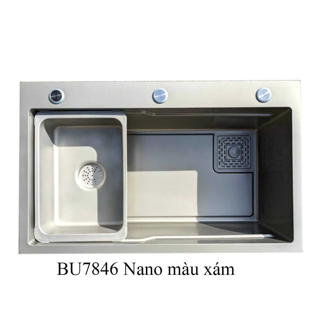 CHẬU HANMADE 1 HỐ BUCHEN BU7846 NANO