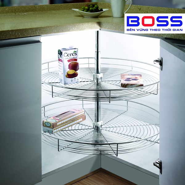 MÂM XOAY 1/1 INOX 304 MỜ BOSS BXVIP 418(1/1)