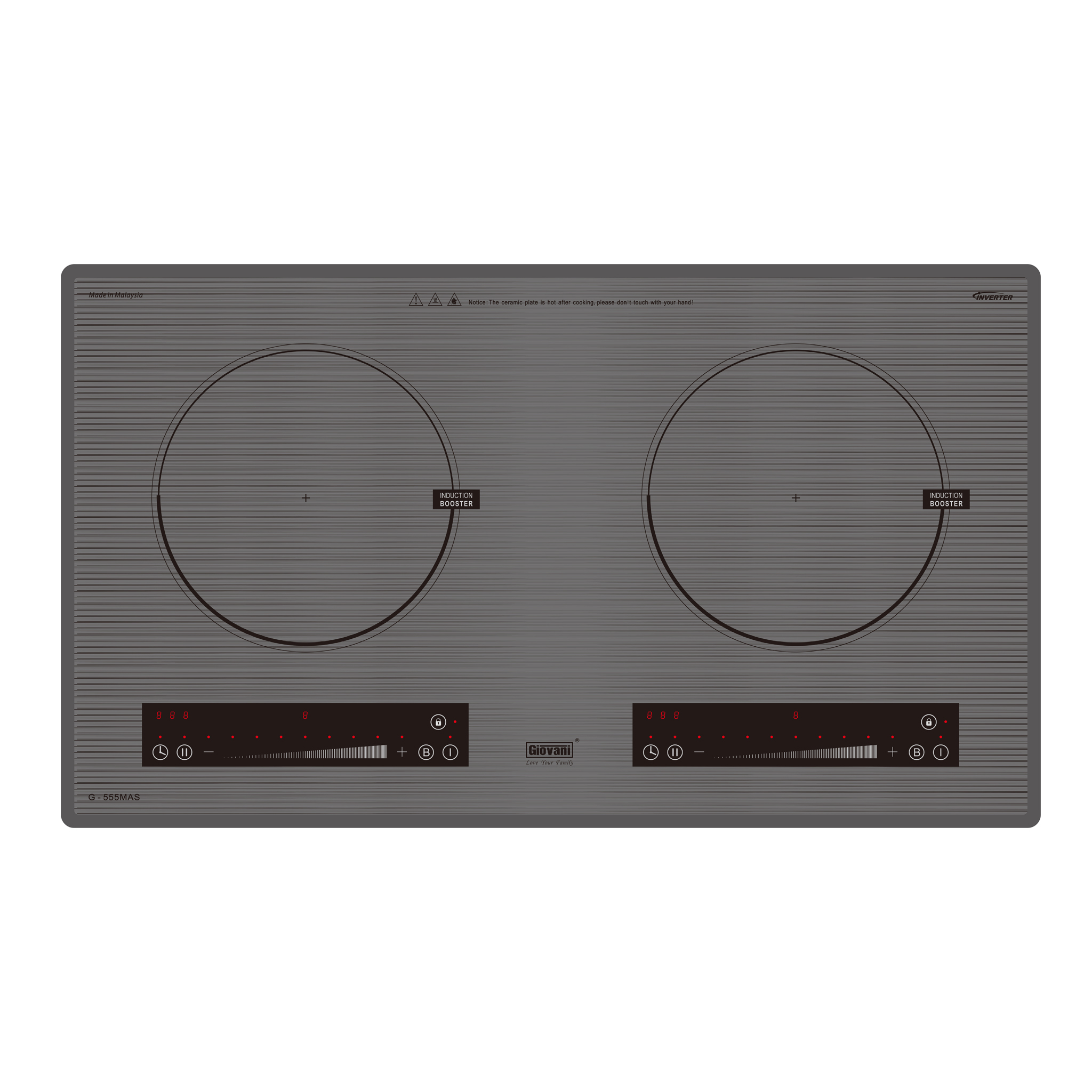 Bếp từ đôi Giovani G-555 MAS