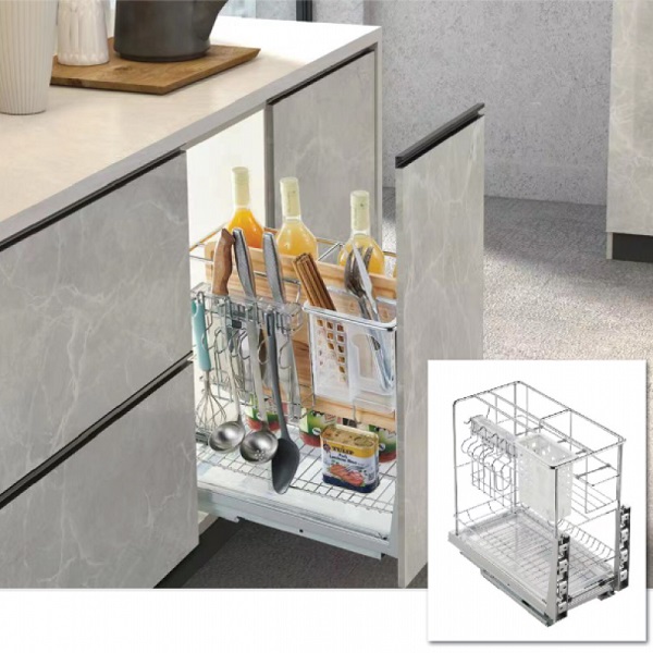 GIÁ DAO THỚT NAN TRÒN INOX 304 MỜ RAY ÂM GIẢM CHẤN BOSS BSVIP1635