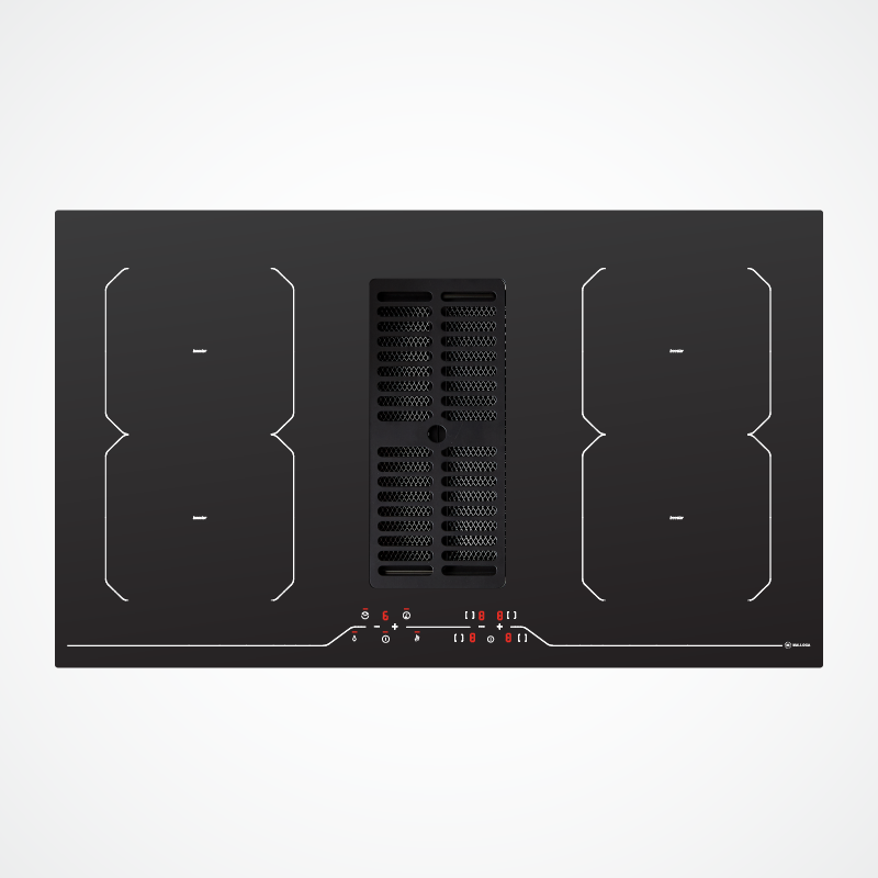 Bếp từ kết hợp máy hút khói khử mùi Malloca HIH- 864