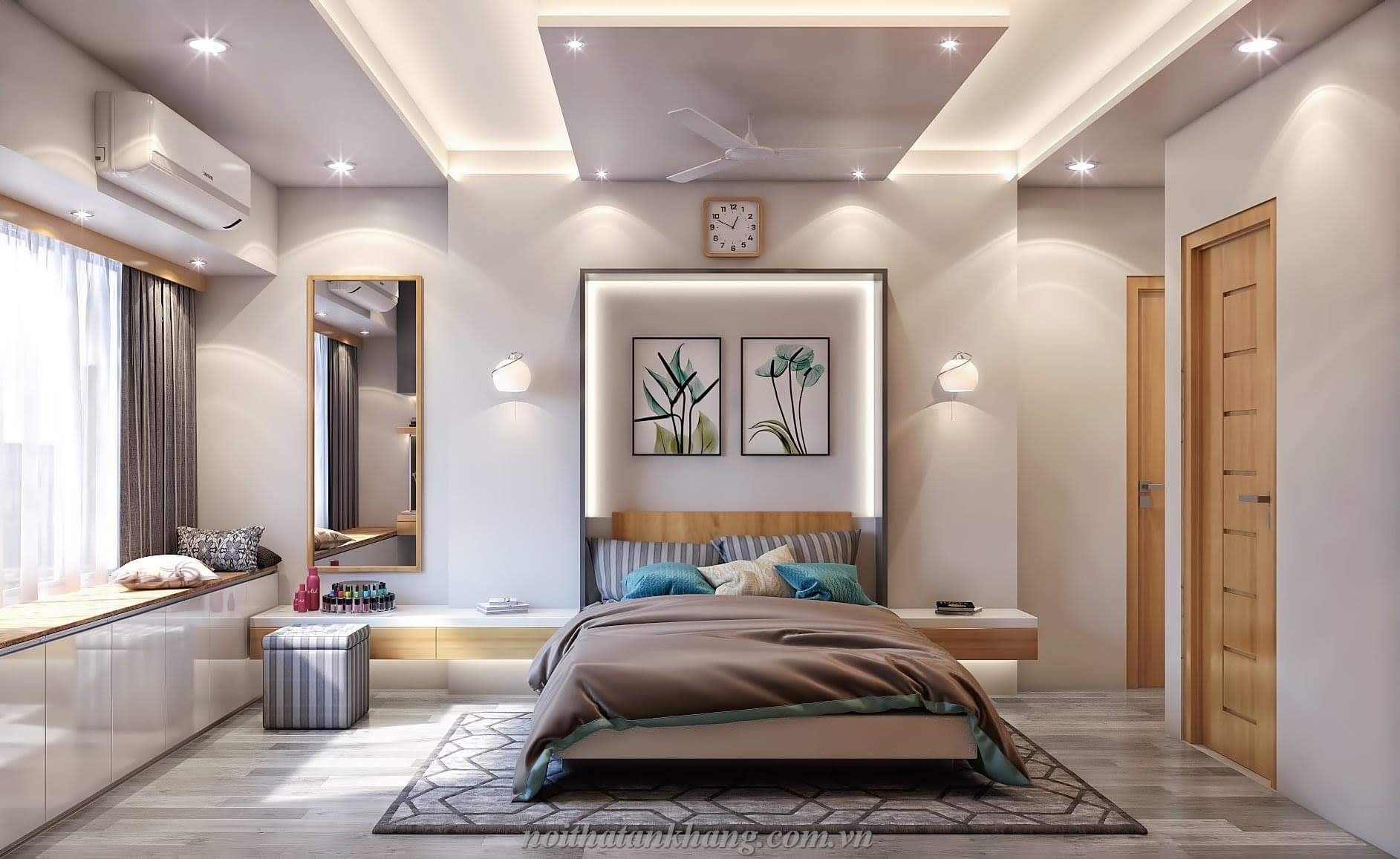 Bộ sản phẩm phòng ngủ con phong cách hiện đại