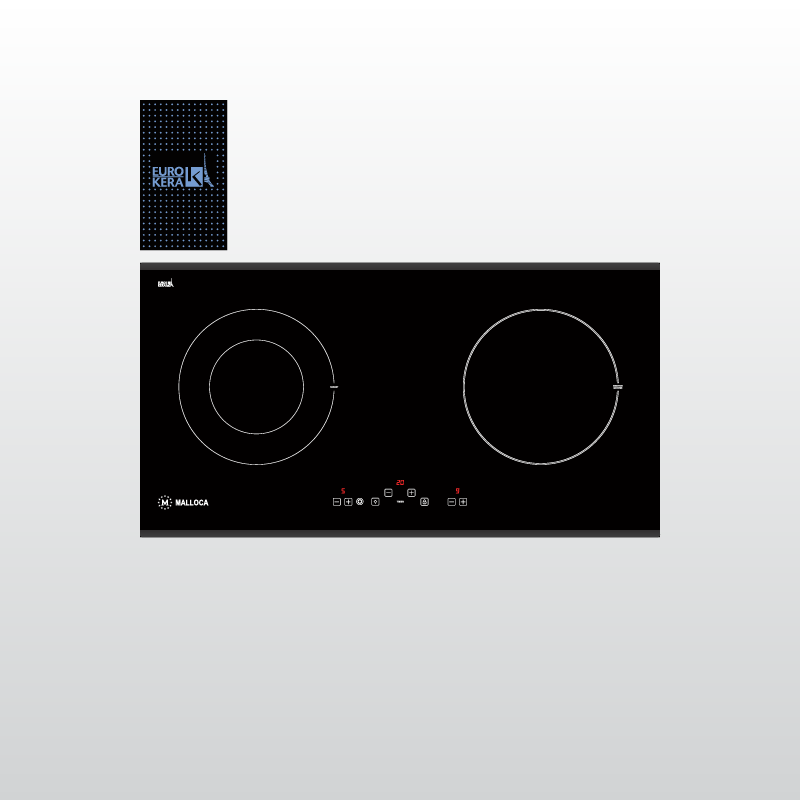 Bếp Điện Từ Kết Hợp Malloca MH-02IR SB