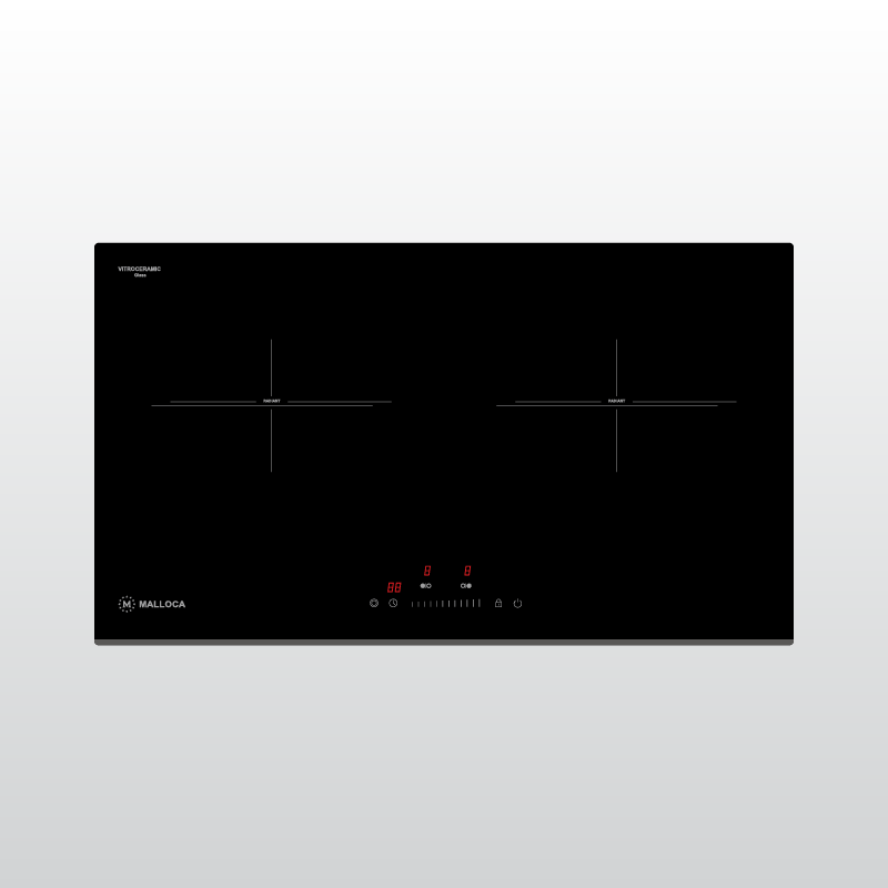 Bếp kính âm 2 điện Malloca MH-732 RN