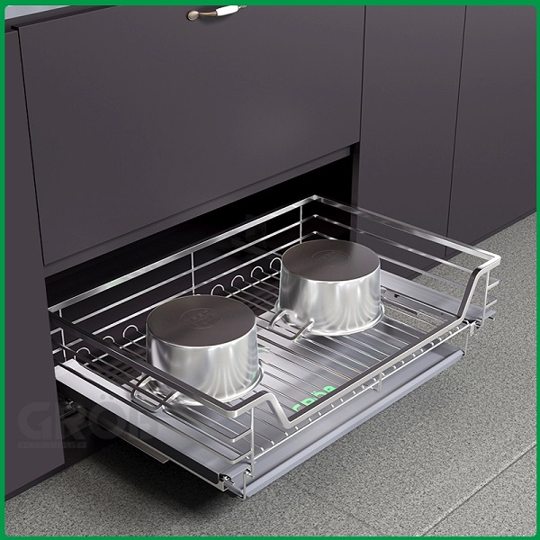 Kệ đựng xoong nồi nan vuông inox 304 Grob CS304-75 NEW 