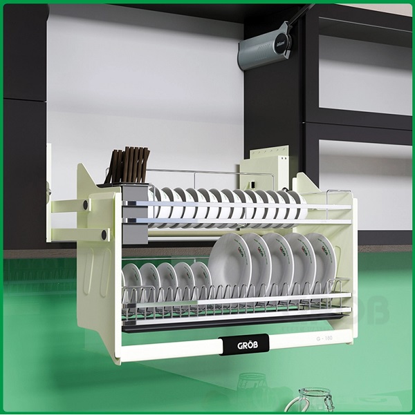 Giá bát nâng hạ inox mạ crom Grob G-190