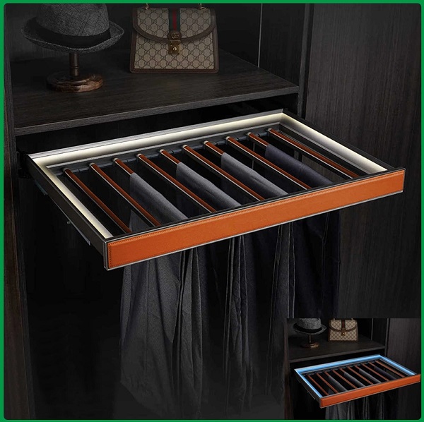 Kệ vắt quần âu kết hợp đèn Led cao cấp Grob HML-28