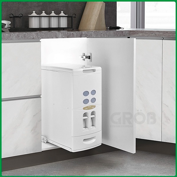 Thùng gạo âm tủ Grob RB-18.4