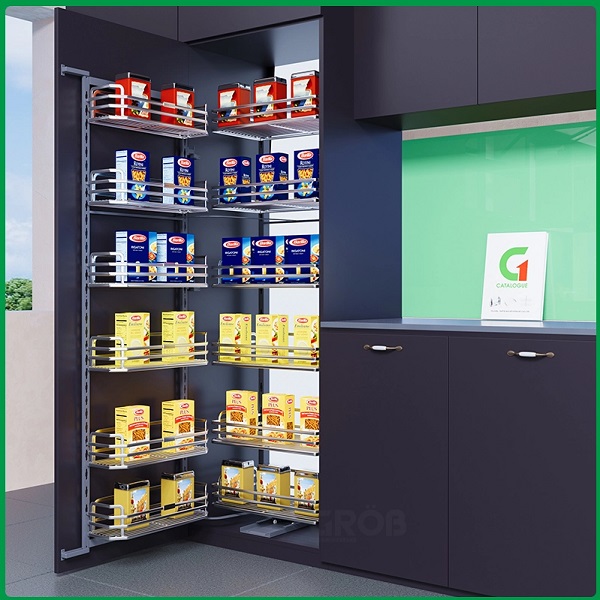 Tủ đồ khô 6 tầng Nan Oval Inox SUS304 Grob GO304-645