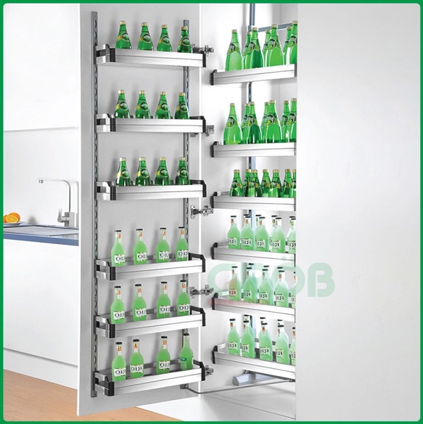 Tủ đồ khô 4 tầng inox hộp Grob GH-445