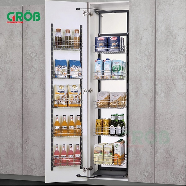 Tủ đồ khô 6 tầng nan sợi cánh mở Grob UB-645S