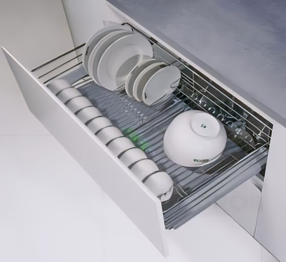 Kệ đựng bát đĩa nan tròn Inox CR304-71