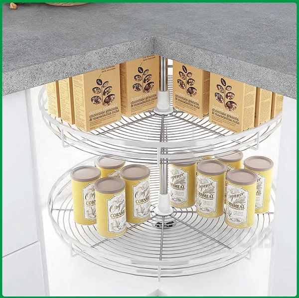 Mâm xoay 360 nan dẹt inox SUS304 Grob GC304-360B