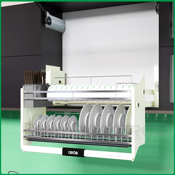 Giá bát nâng hạ inox SUS304 Grob GV304-190 