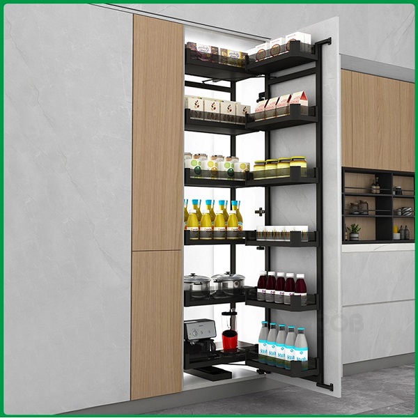 Tủ đồ khô 4 tầng nhôm, kính phủ nano Grob C1N.460