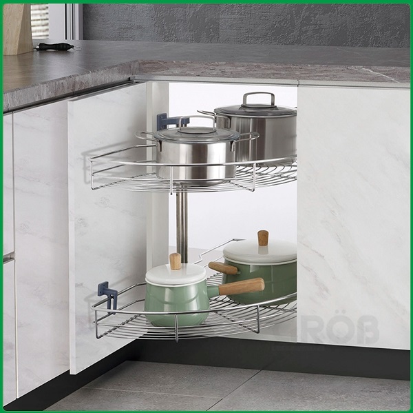 Mâm xoay 180 nan tròn inox 304 GR304-180B