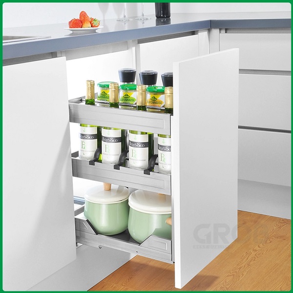 Kệ đựng gia vị, chai lọ inox hộp Grob GH-40B
