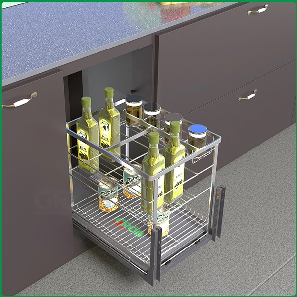 Kệ đựng gia vị nan dẹt inox 304 CS304-25B