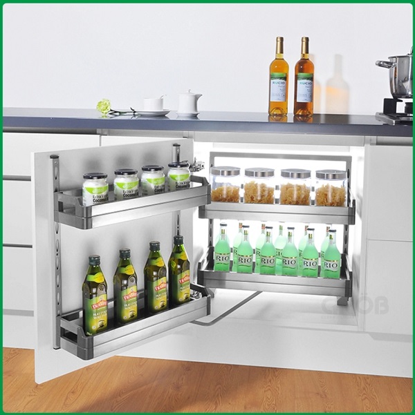 Tủ đồ khô 2 tầng inox hộp Grob GH-245