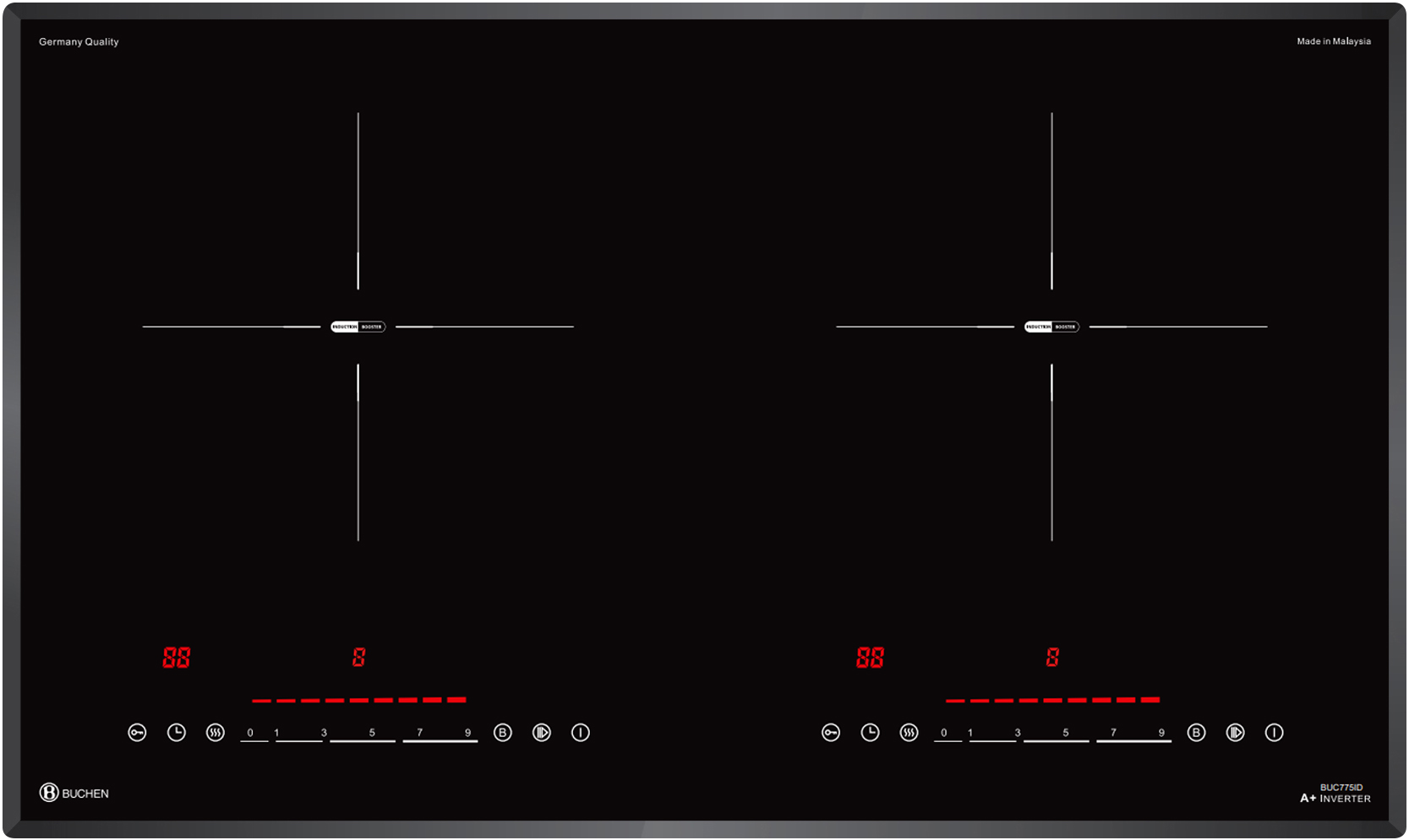BẾP 2 TỪ BUCHEN BU775ID - MADE IN MALAYSIA