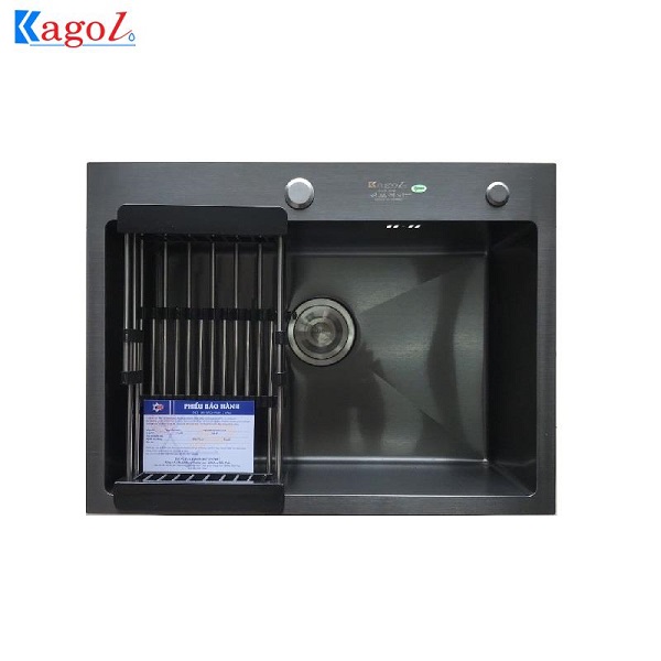 Chậu rửa bát Kagol inox phủ nano 1 hố KND6045