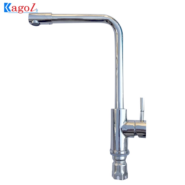 Vòi rửa bát nóng lạnh Kagol thân tròn mạ bóng K17
