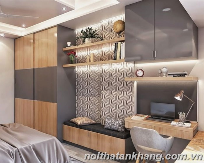 Bộ phòng ngủ gỗ Acrylic An Cường