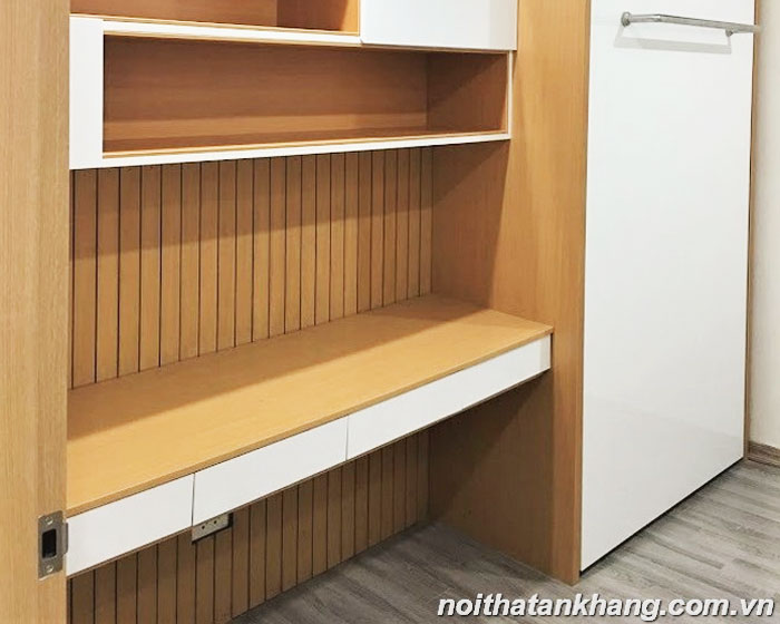 Bàn học và giường gấp thông minh gỗ MDF lõi xanh chống ẩm
