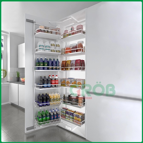 Tủ đồ khô 6 tầng nan dẹt đáy Melamin Grob GM304-645