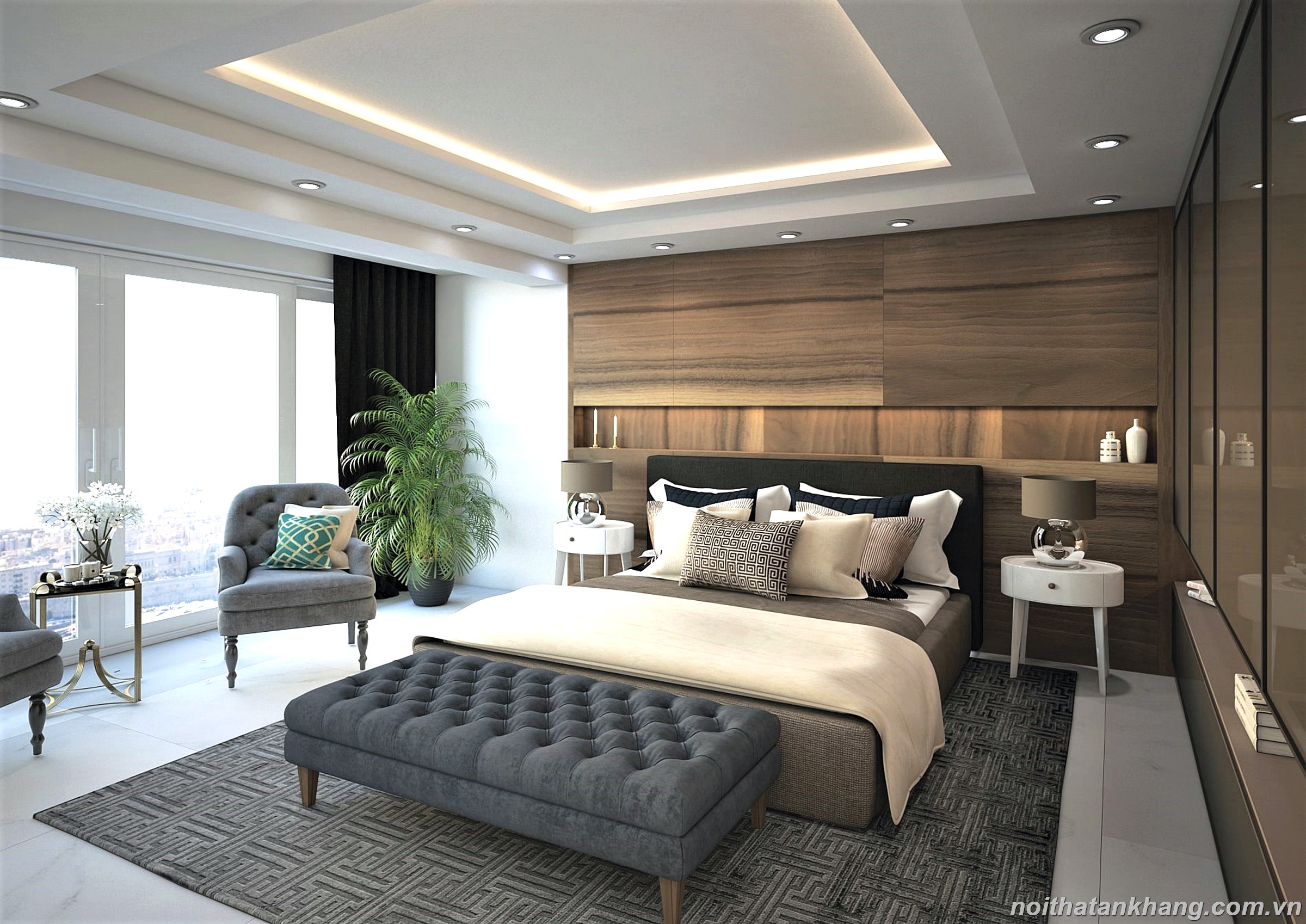 Nội thất phòng ngủ phong cách hiện đại