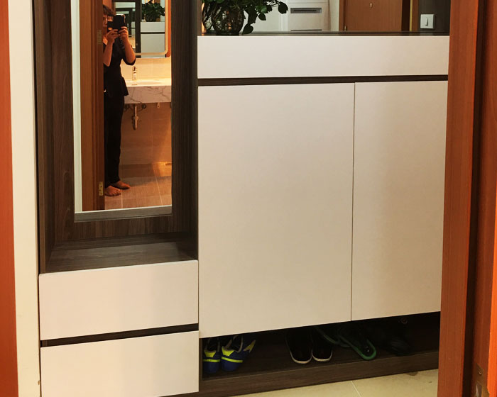 Tủ giày gỗ công nghiệp