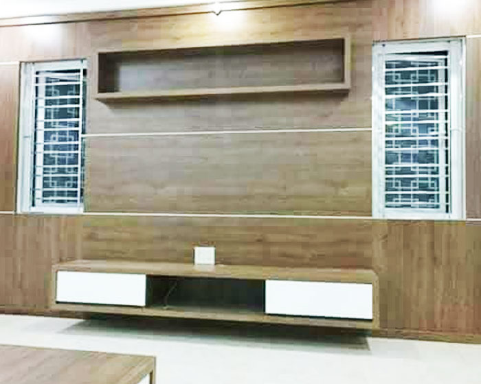 Kệ tivi phòng khách gỗ Laminate