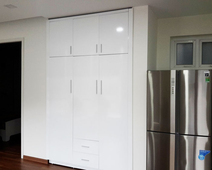 Tủ để đồ phòng khách gỗ Laminate