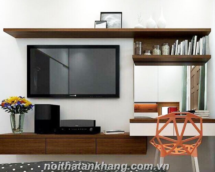 Kệ tivi gỗ Laminate vân gỗ