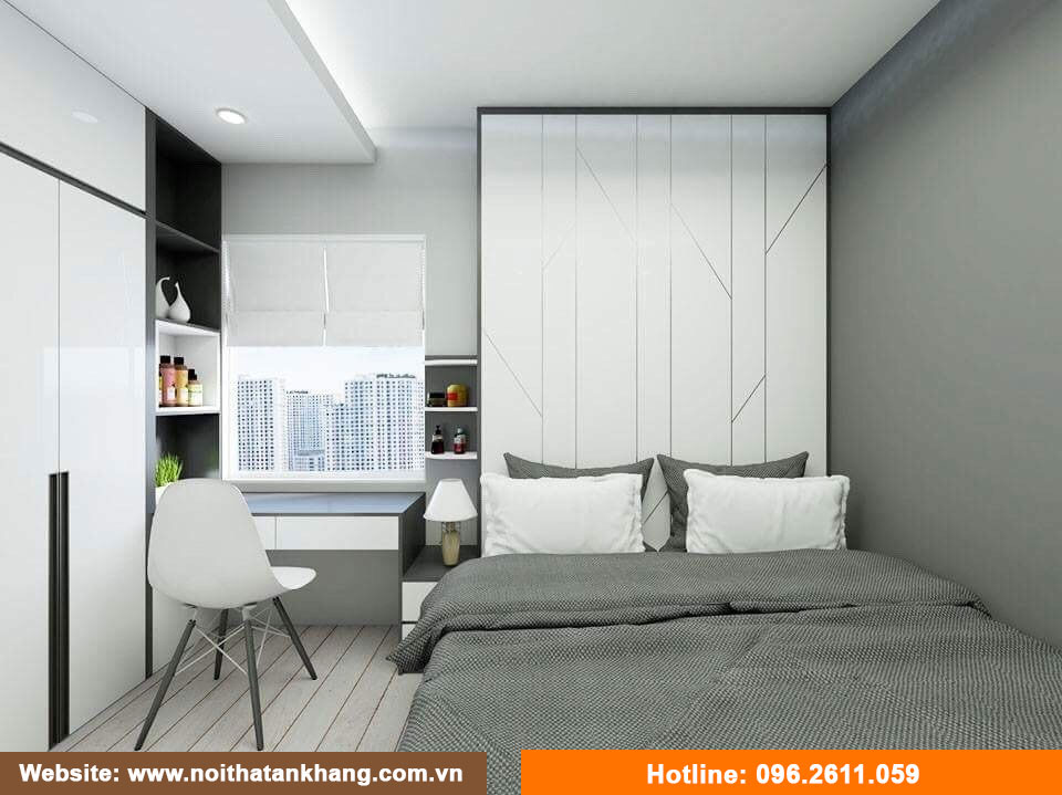 Bộ sản phẩm phòng ngủ gỗ MDF lõi xanh chống ẩm An Cường