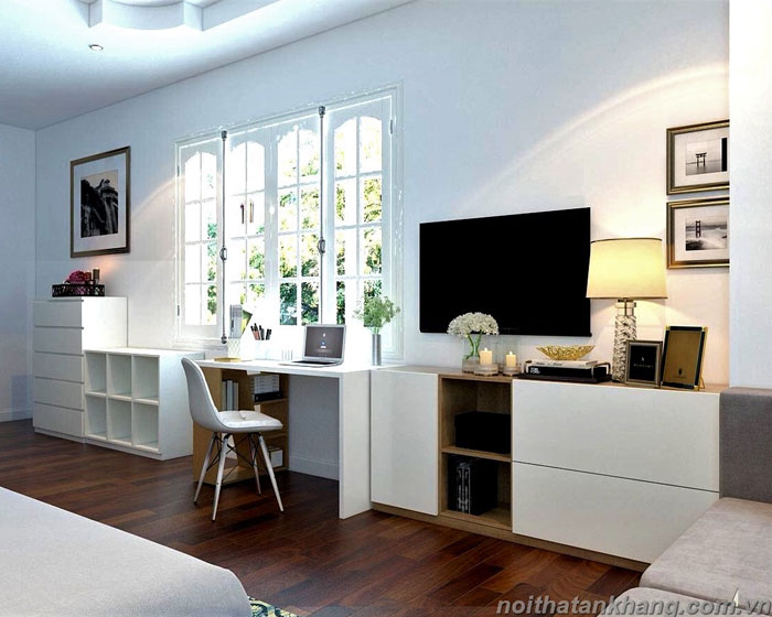 Nội thất phòng ngủ gỗ MDF chống ẩm