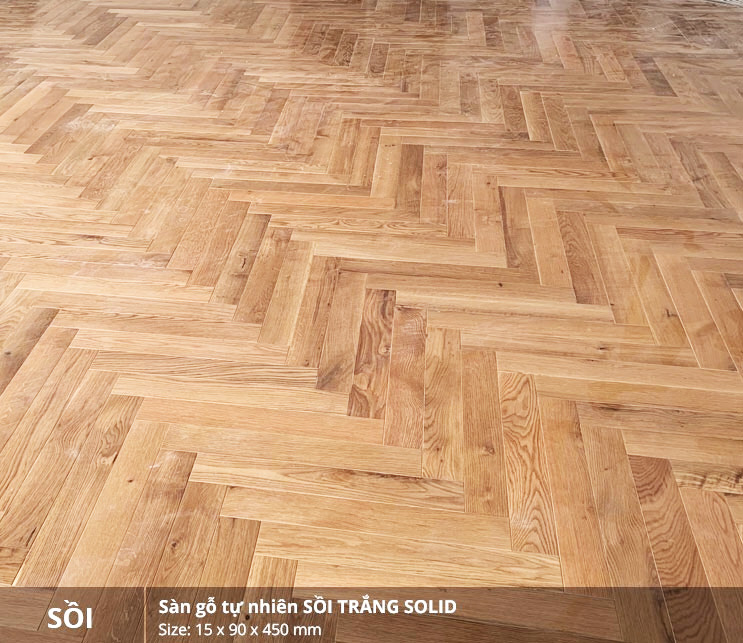 Sàn gỗ tự nhiên sồi trắng