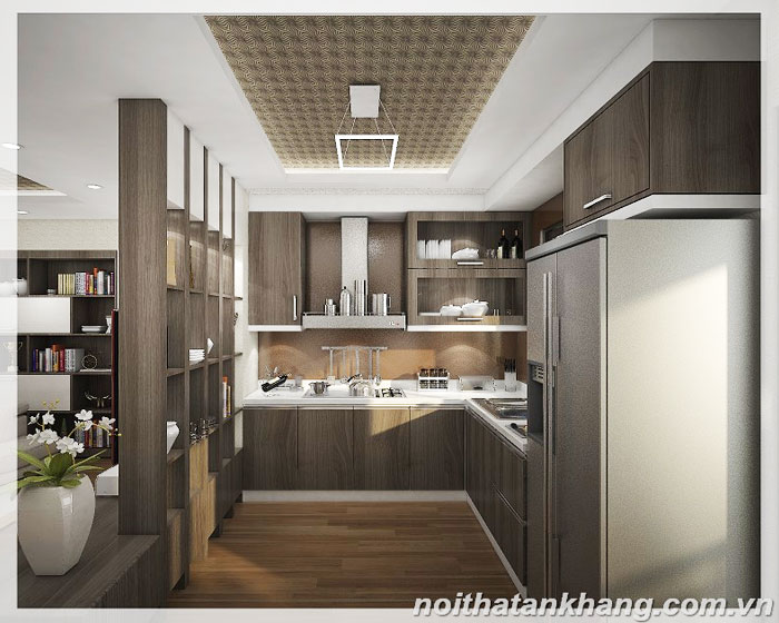 Tủ bếp gỗ công nghiệp Laminate An Cường