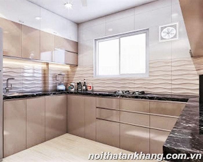 Tủ bếp gỗ Acrylic