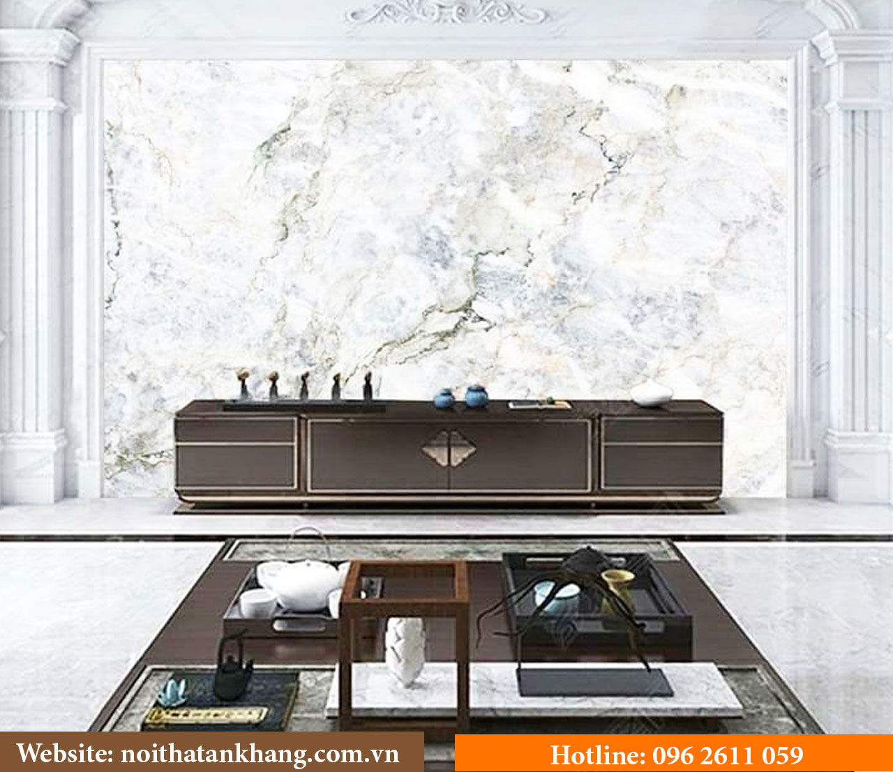 Tranh 3D tráng gương giả đá - Mẫu 3