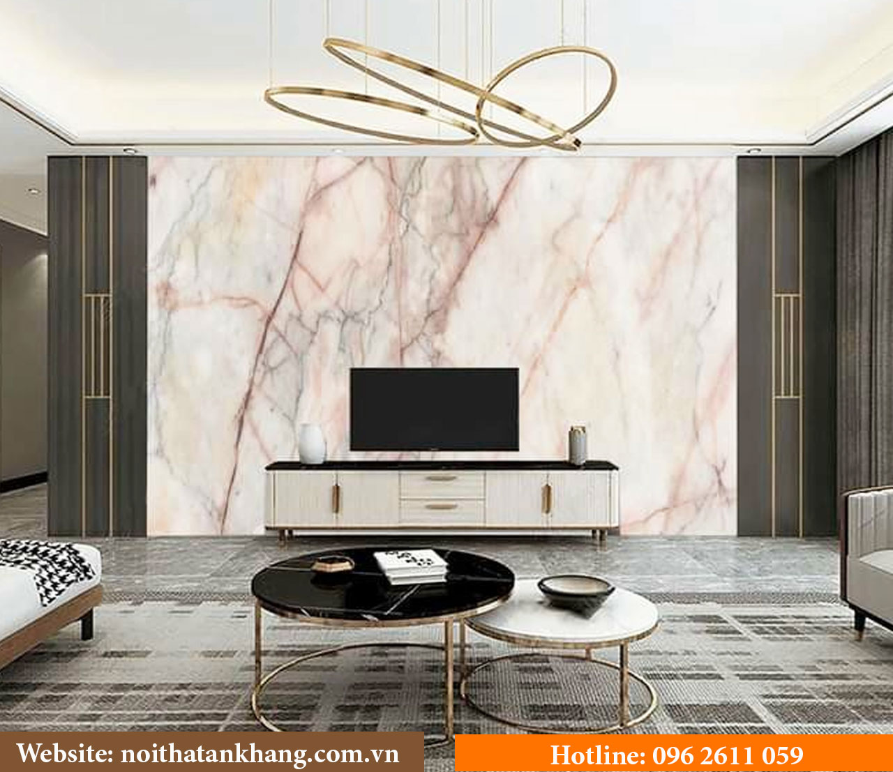 Tranh 3D tráng gương giả đá - Mẫu 5