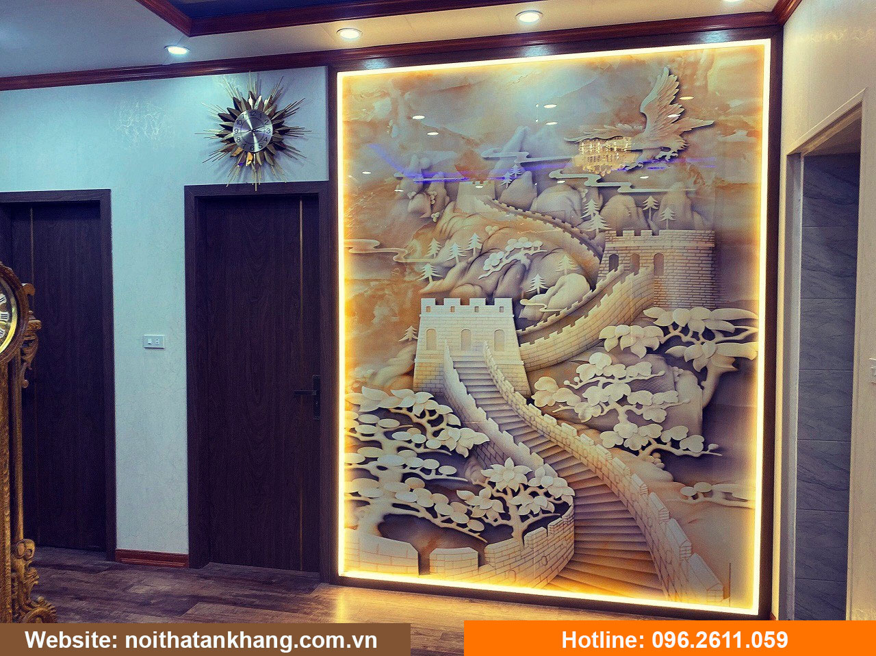 Tranh tráng gương 3D vật liệu mới - Mẫu 14